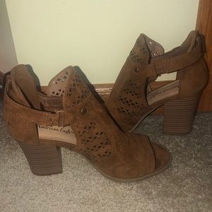 Brown Payless (American Eagle) Covered Heels